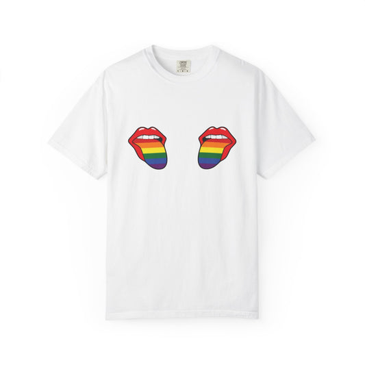 🌈👅 Taste the Gay Agenda PRIDE Unisex Garment-Dyed Ta-Ta T-Shirt