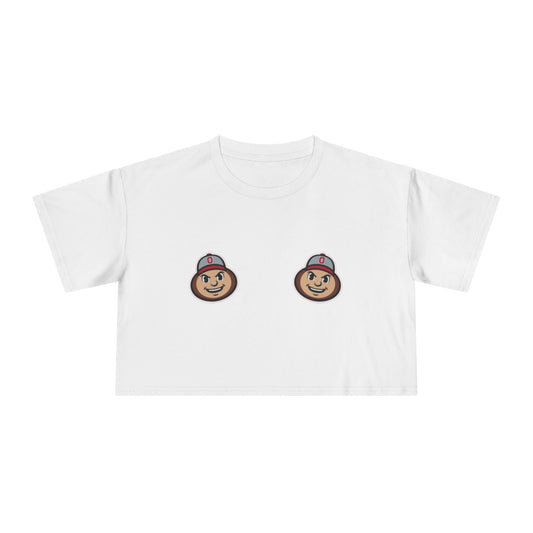🌰 Saturdays Are for the Buckeyes Ohio State Women’s Crop Ta-Ta Tee