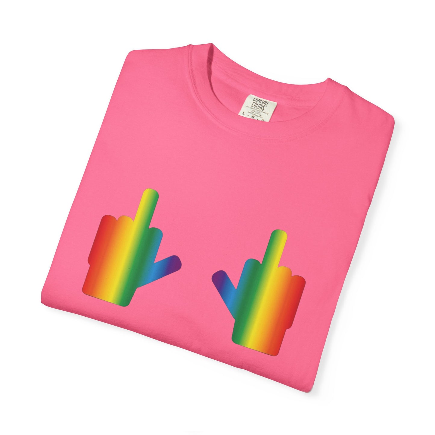 🌈🖕F* Around and Find Out PRIDE Unisex Garment-Dyed Ta-Ta T-Shirt