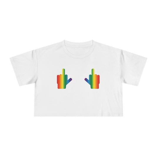 🌈🖕F* Around and Find Out PRIDE Crop Ta-Ta Tee