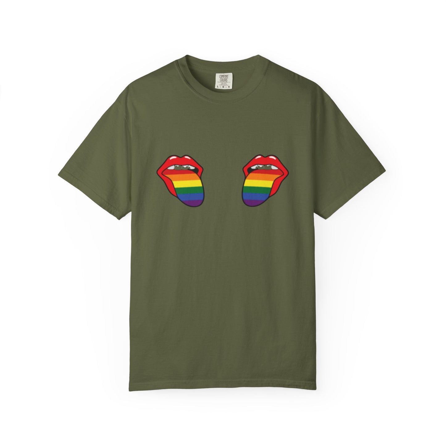 🌈👅 Taste the Gay Agenda PRIDE Unisex Garment-Dyed Ta-Ta T-Shirt