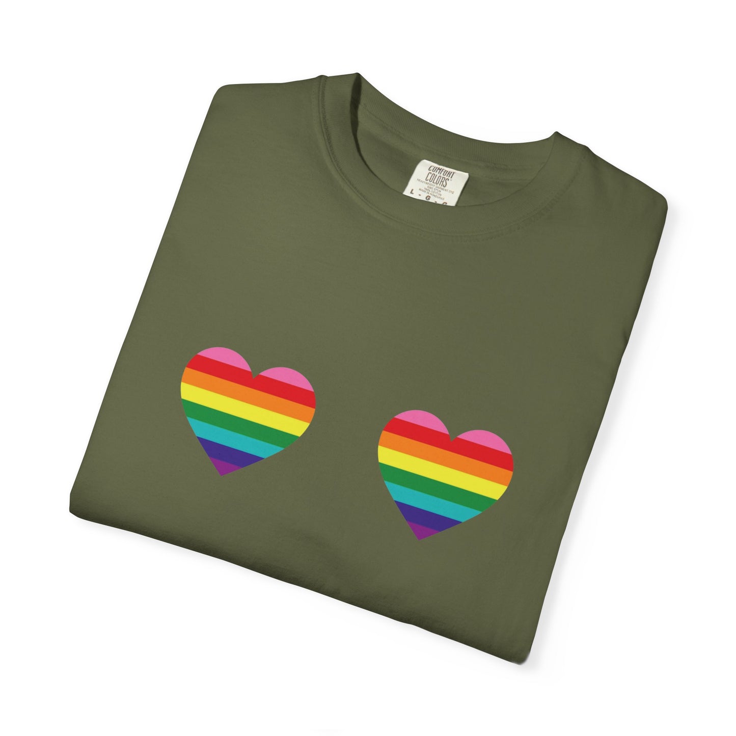 🌈💖 Love Looks Like This PRIDE Unisex Garment-Dyed Ta-Ta T-Shirt