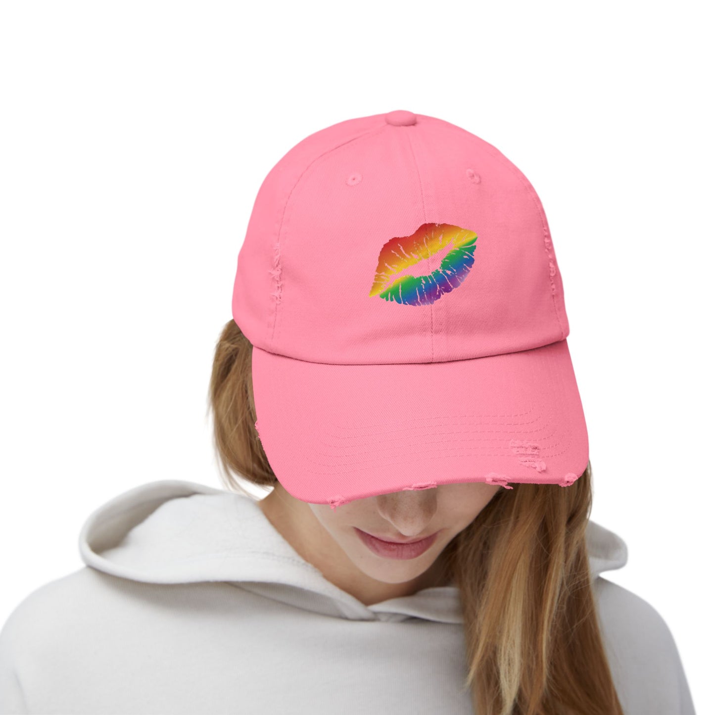 🧢🌈 My Lips Aren’t Sealed PRIDE Unisex Distressed Cap