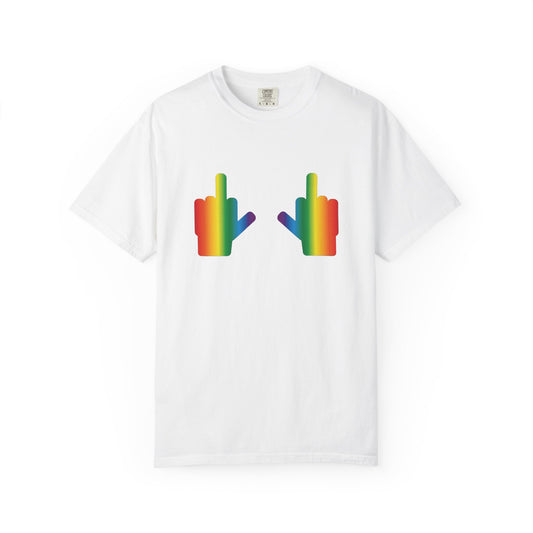 🌈🖕F* Around and Find Out PRIDE Unisex Garment-Dyed Ta-Ta T-Shirt
