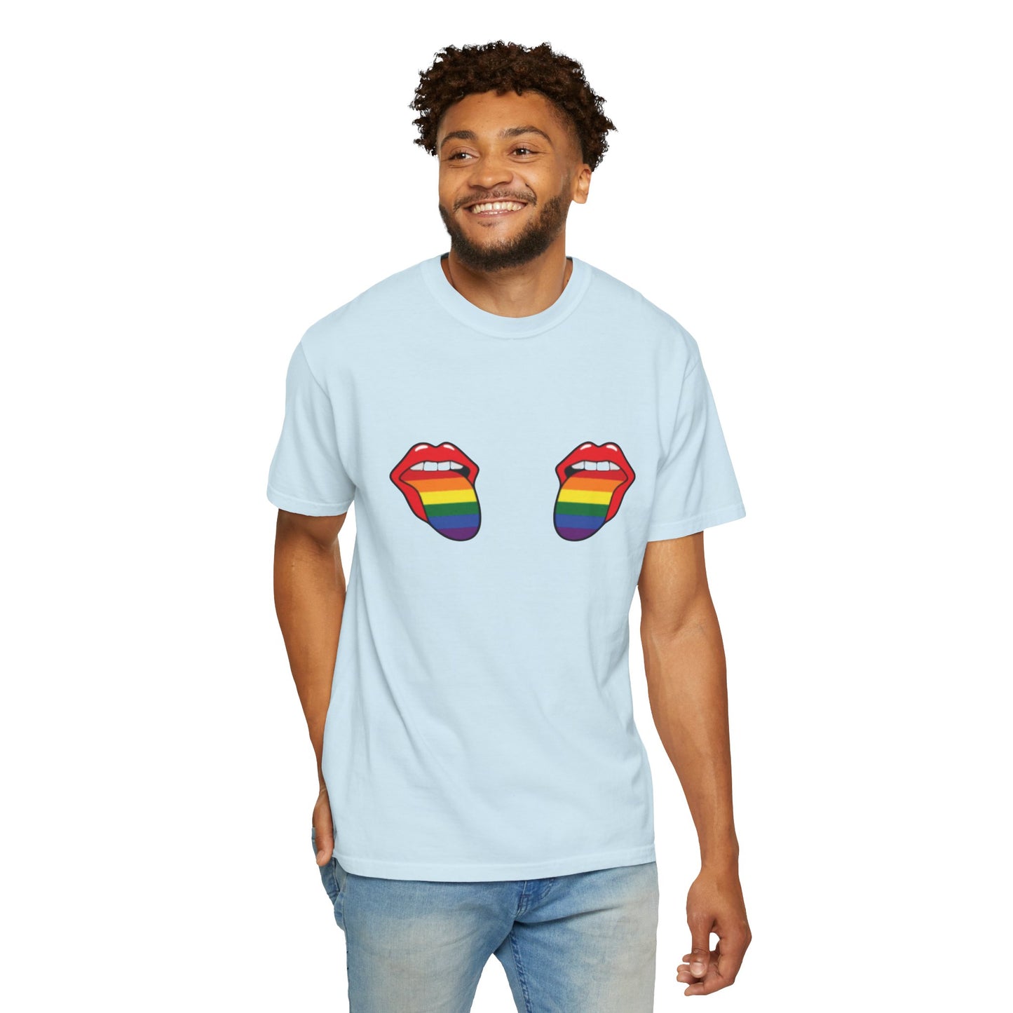 🌈👅 Taste the Gay Agenda PRIDE Unisex Garment-Dyed Ta-Ta T-Shirt