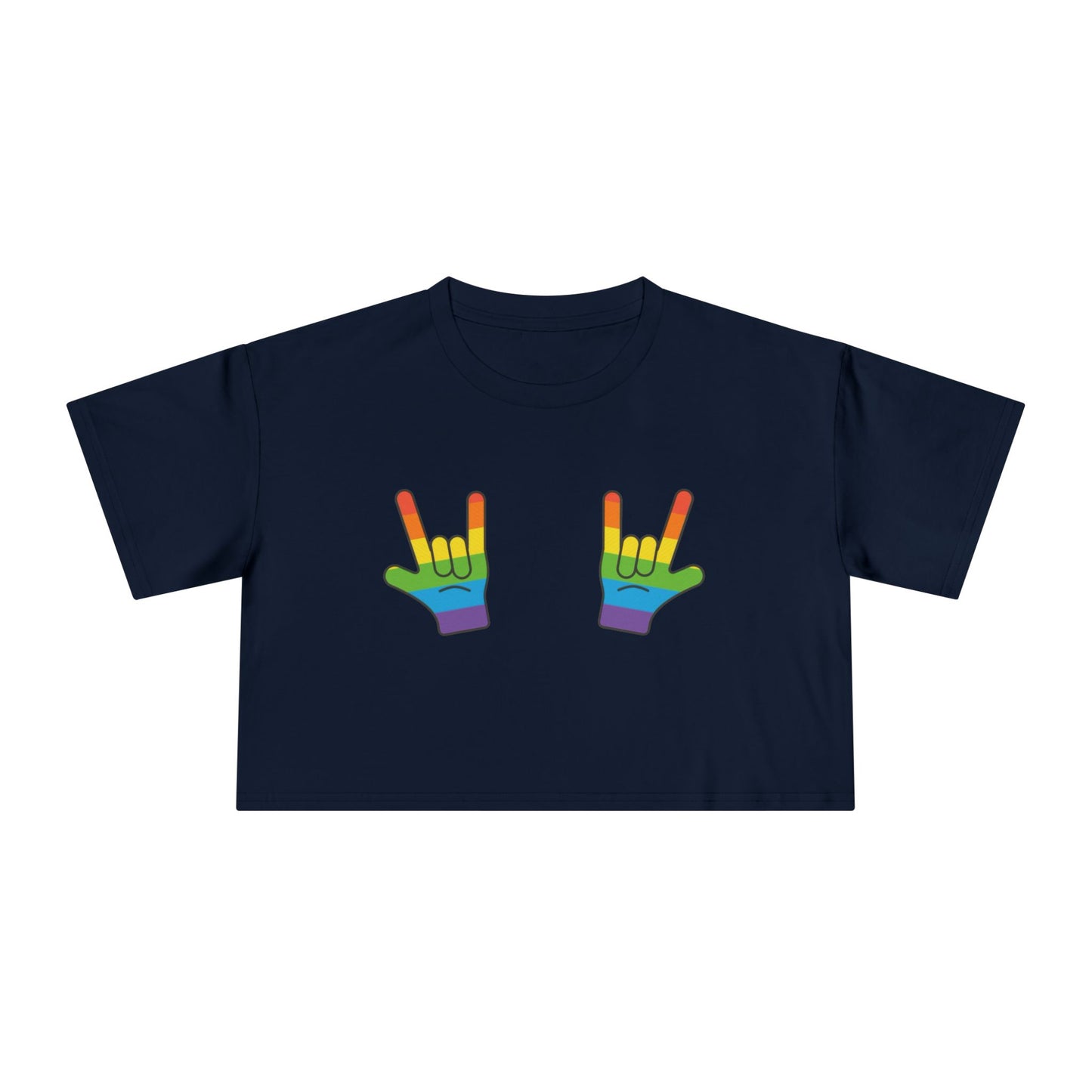 🤘🌈 Rage Against the Heteronormative Women’s Crop Ta-Ta Tee