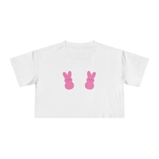 🐰 Peep Show Women’s Crop Ta-Ta Tee