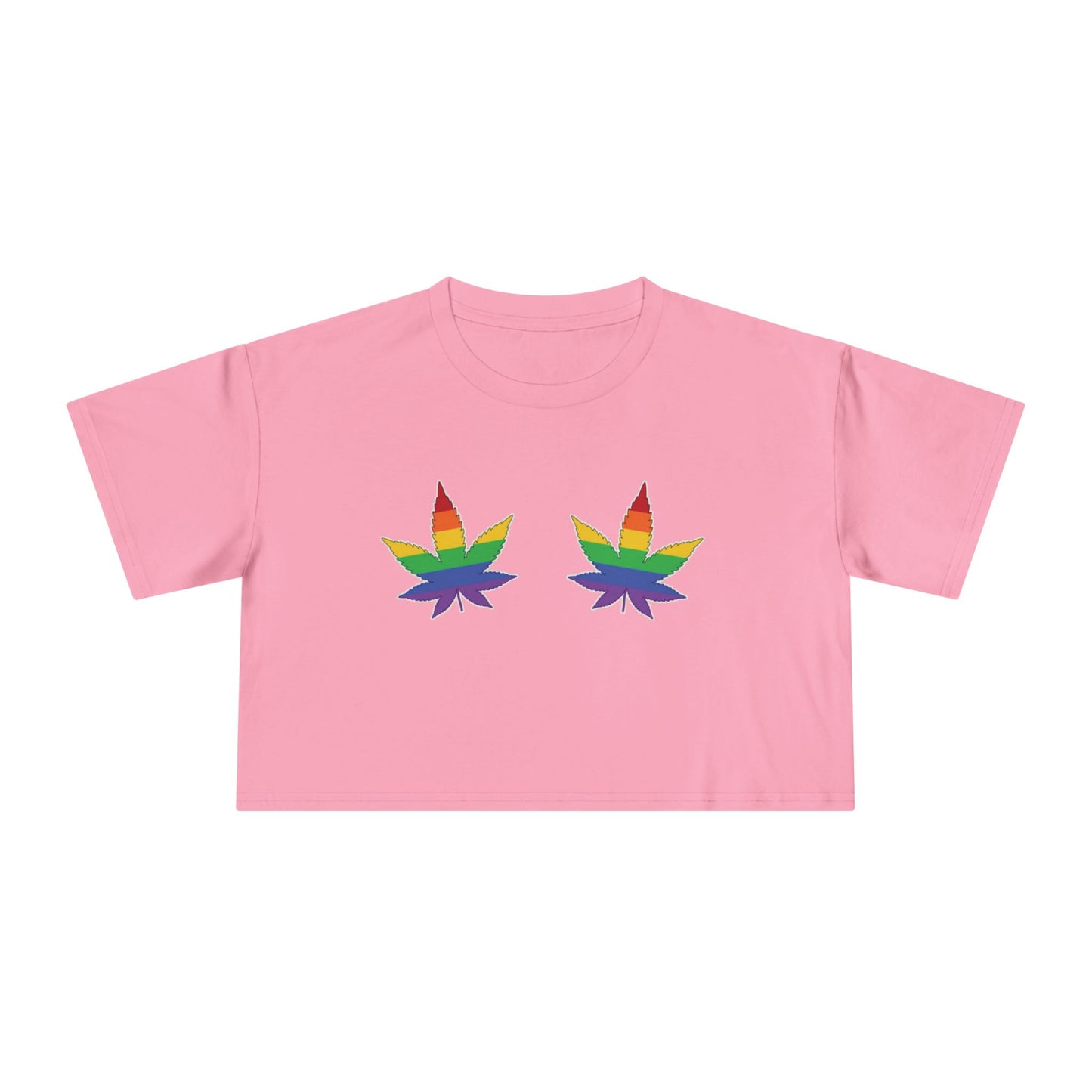 🍃🌈 High on Pride Women’s Crop Ta-Ta Tee