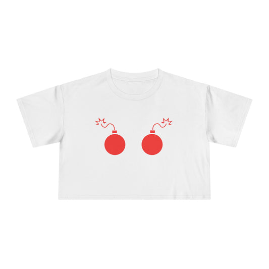 💣 Love is Like a Bomb Women’s Crop Ta-Ta Tee