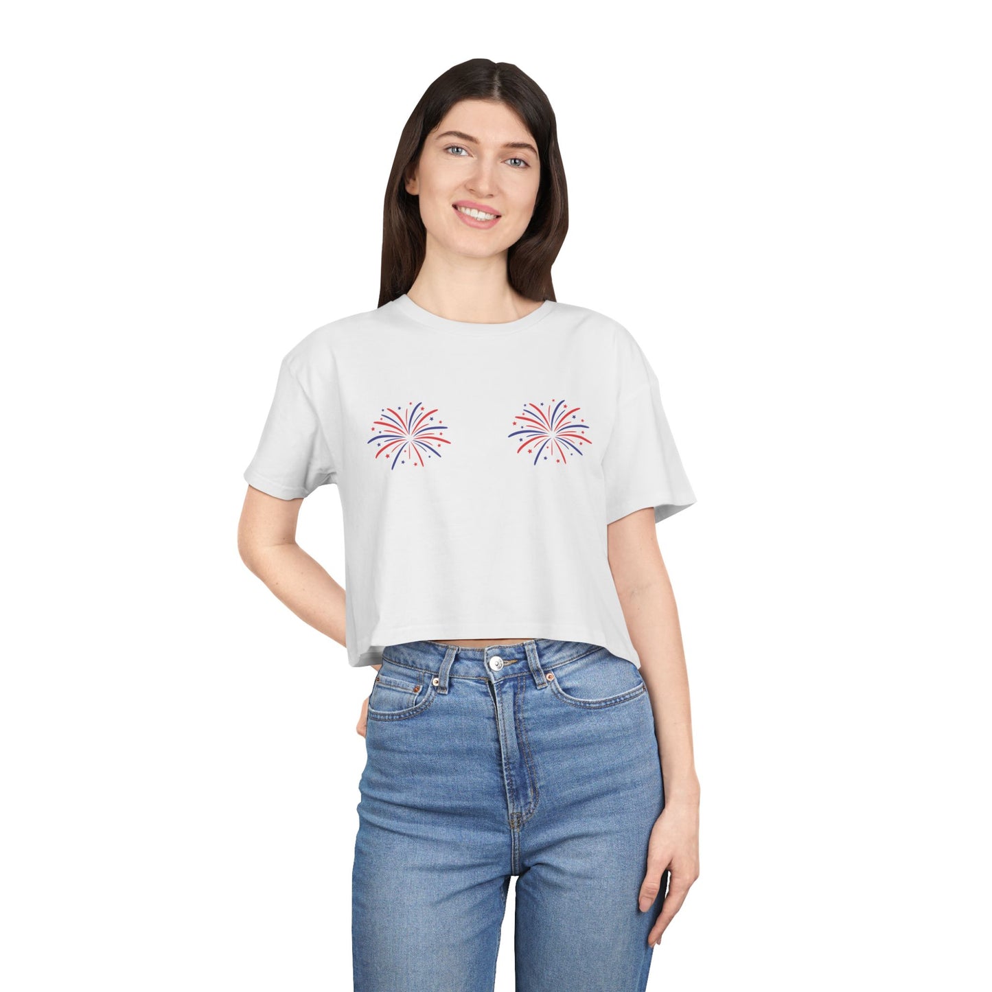 🎆 Baby You’re a Firework Women’s Crop Ta-Ta Tee